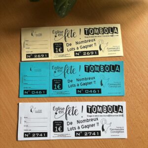 Carnet de ticket de tombola